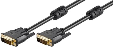 Goobay DVI-D Full HD -kaapeli Dual Link, kullattu