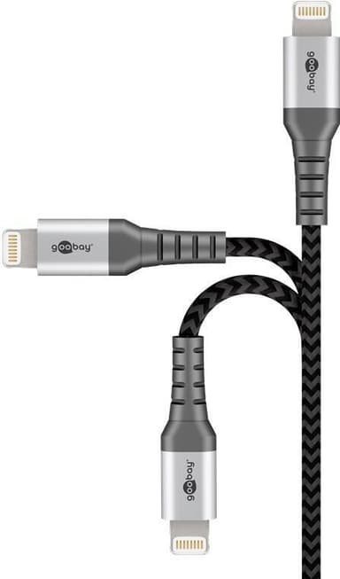 Lightning USB-C ""lataa ja synkronoi metallikaapelin
