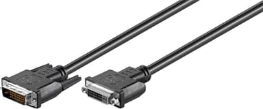 Goobay DVI-D Full HD jatkokaapeli Dual Link, niklattu