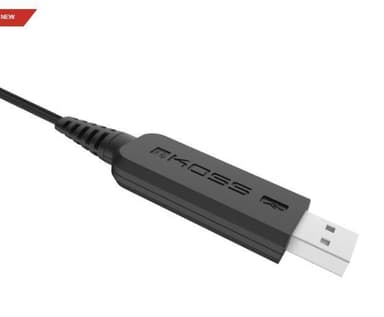 Koss-kuulokkeet CS195 USB-pääpanta/korvakuuloke, USB, mikrofoni, musta,