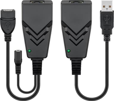 CAT 5 / 5a / 6 / USB 2.0 -muunnin,