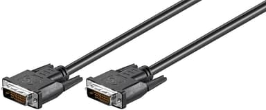 Goobay DVI-D Full HD -kaapeli Dual Link, nikkeliä