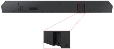 Samsung Q810B soundbar bassokaiuttimella