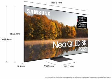 Samsung 75" QN700B 8K Neo QLED älytelevisio (2022)