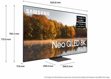 Samsung 55" QN700B 8K Neo QLED älytelevisio (2022)