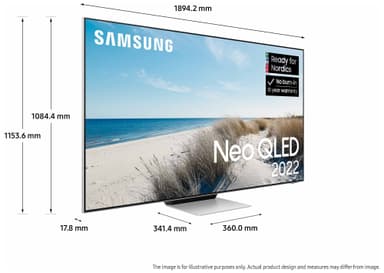 Samsung 85" QN95B 4K Neo QLED älytelevisio (2022)