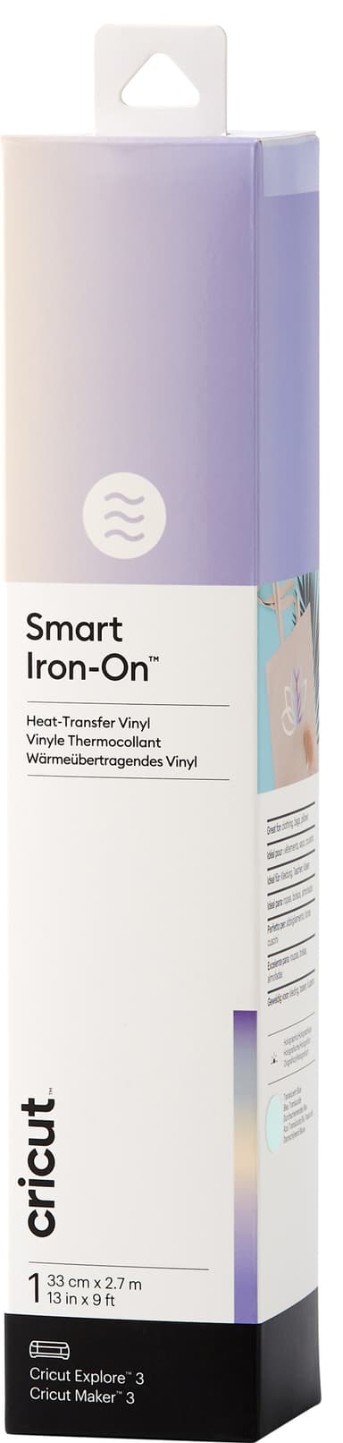 Cricut Smart Iron-On Holographic arkki 33x273 (läpikuultava sininen)