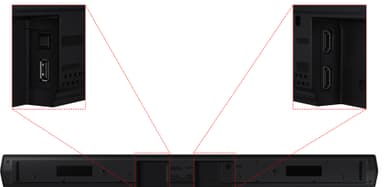 Samsung B560 soundbar bassokaiuttimella