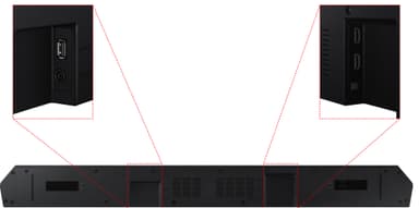 Samsung Q610B soundbar bassokaiuttimella