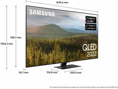 Samsung 75" Q80B 4K QLED älytelevisio (2022)
