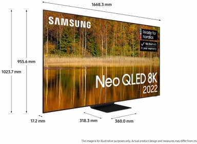 Samsung 75" QN800B 8K Neo QLED älytelevisio (2022)