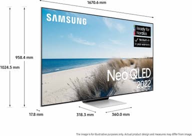 Samsung 75" QN95B 4K Neo QLED älytelevisio (2022)