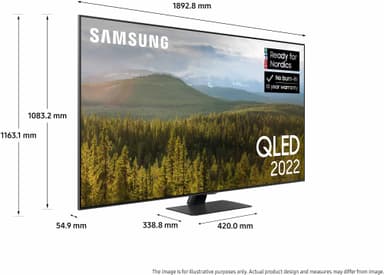 Samsung 85" Q80B 4K QLED älytelevisio (2022)