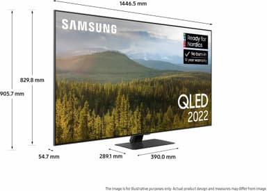 Samsung 65" Q80B 4K QLED älytelevisio (2022)