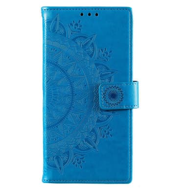 SKALO Samsung S22 Mandala lompakkokotelo - Sininen
