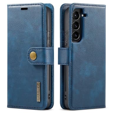 DG MING Samsung S22 2-in-1 magneetti lompakkokotelo - Sininen