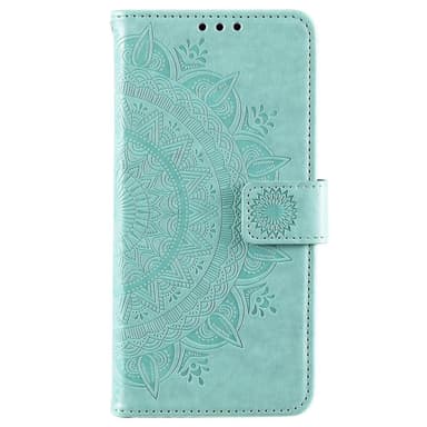 SKALO Samsung S22 Mandala lompakkokotelo - Turkoosi