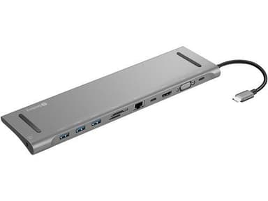 USB-C 10-in-1 -telakointiasema, Alu