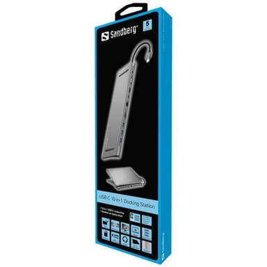 USB-C 10-in-1 -telakointiasema, Alu
