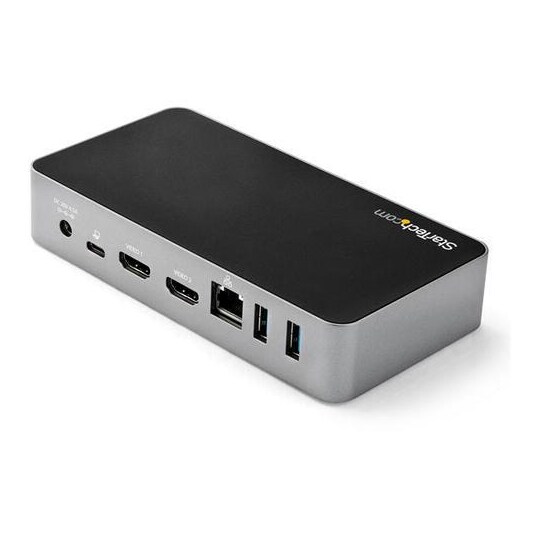 StarTech.com DK30CHHPDEU, Langallinen, USB 3.2 Gen 1 (3.1 Gen 1) Type-C, 60 W, 1