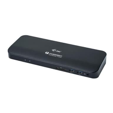 i-tec TB3HDMIDOCKPLUS, Langallinen, Thunderbolt 3, 85 W, 3,5 mm, 10,100,1000 Mbit/s, Musta