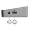 StarTech.com USB3DOCKH2DP, Langallinen, USB 3.2 Gen 1 (3.1 Gen 1) Type-A, 3,5 mm