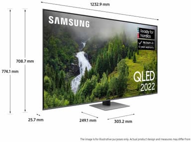 Samsung 55" Q77B 4K QLED älytelevisio (2022)
