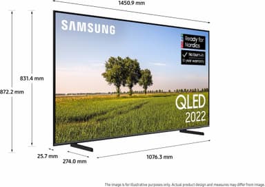 Samsung 65" Q68B 4K QLED älytelevisio (2022)