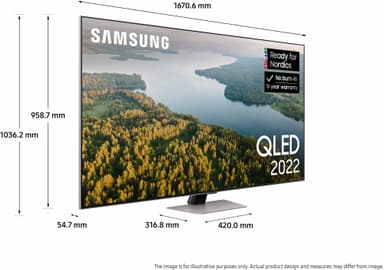 Samsung 75" Q83B 4K QLED älytelevisio (2022)