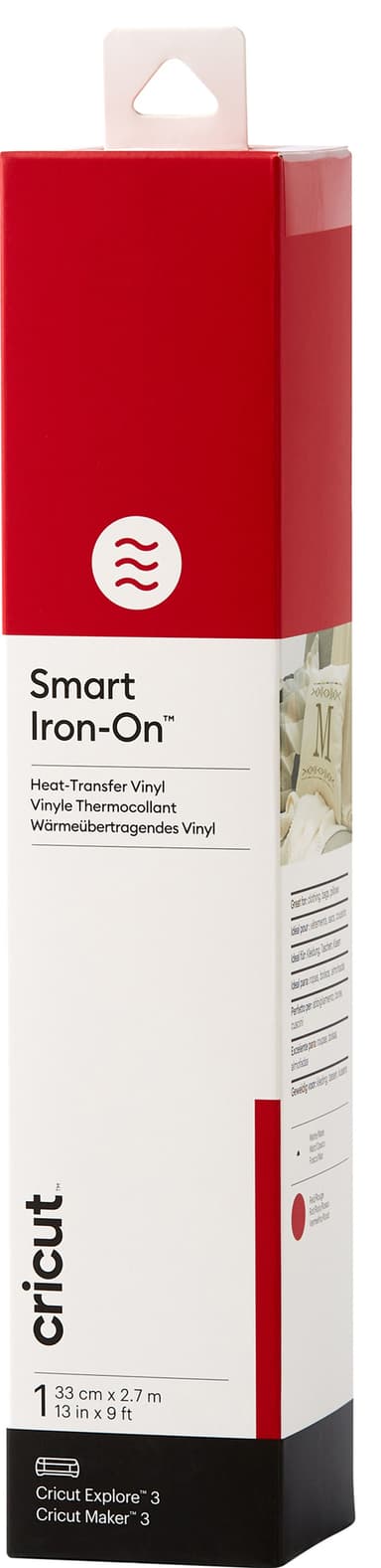 Cricut Smart Iron-On arkki 33x273 (punainen)