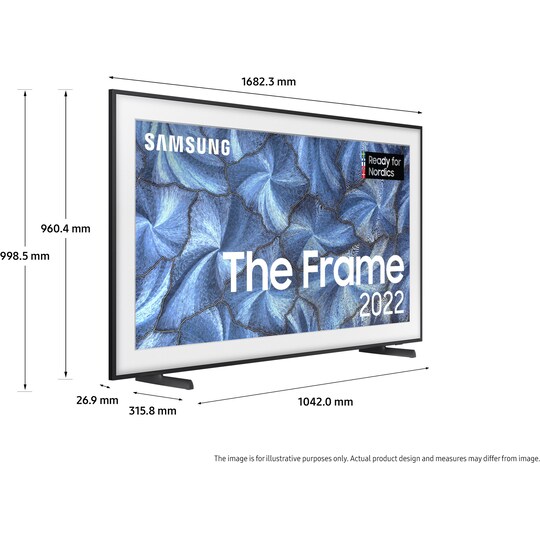 Samsung 75" LS03B The Frame 4K QLED älytelevisio (2022)