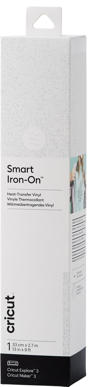 Cricut Smart Iron-On Glitter arkki 33x273 (glittervalkoinen)