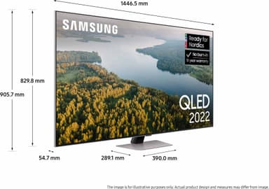 Samsung 65" Q83B 4K QLED älytelevisio (2022)