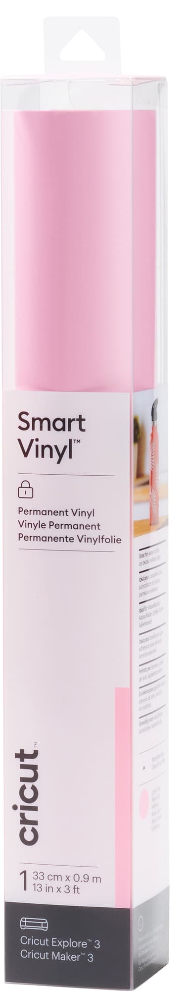 Cricut Smart Vinyl Permanent arkki 33 x 91 cm (vaaleanpunainen)