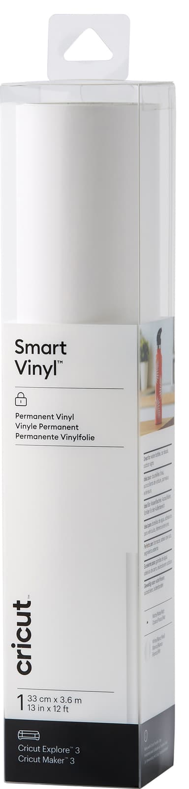 Cricut Smart Vinyl Permanent arkki 33 x 366 cm (valkoinen)