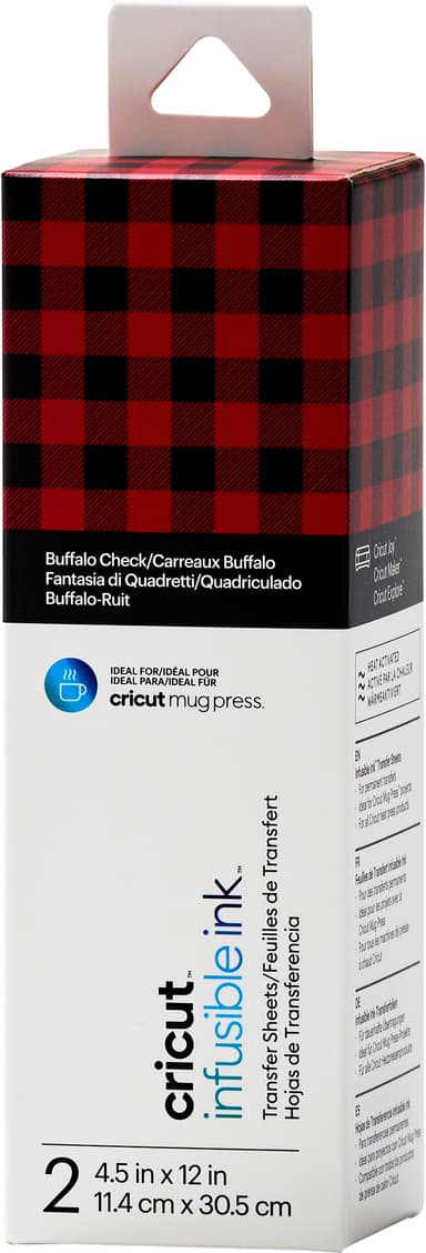Cricut Infusible Ink siirtoarkit (2 kpl, Buffalo Check)