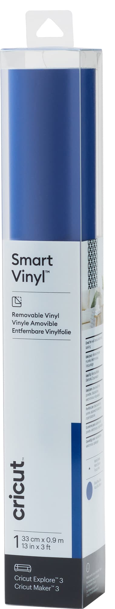 Cricut Smart Vinyl Removable arkki 33 x 91 cm (sininen)
