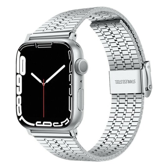 Mesh Rannekoru ruostumatonta terästä  Apple Watch 5  (44mm) - Hopea