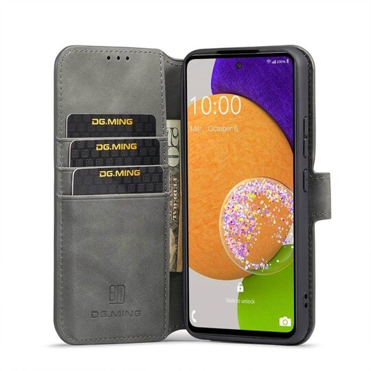DG-Ming Lompakkokotelo 3-kortti Samsung Galaxy A53 5G - Harmaa