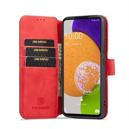 DG-Ming Lompakkokotelo 3-kortti Samsung Galaxy A53 5G - Punainen