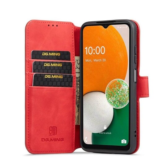 DG-Ming Lompakkokotelo 3-kortti Samsung Galaxy A13 4G - Punainen