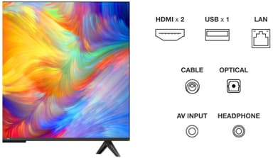 TCL 43'' P830 4K LED Google älytelevisio