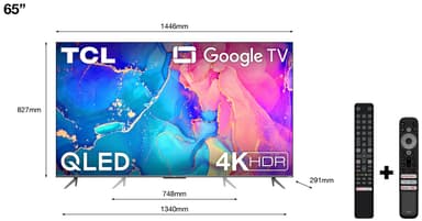 TCL 65   QLED760 4K LED älytelevisio (2022)