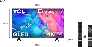 TCL 43'' QLED760 4K LED älytelevisio (2022)