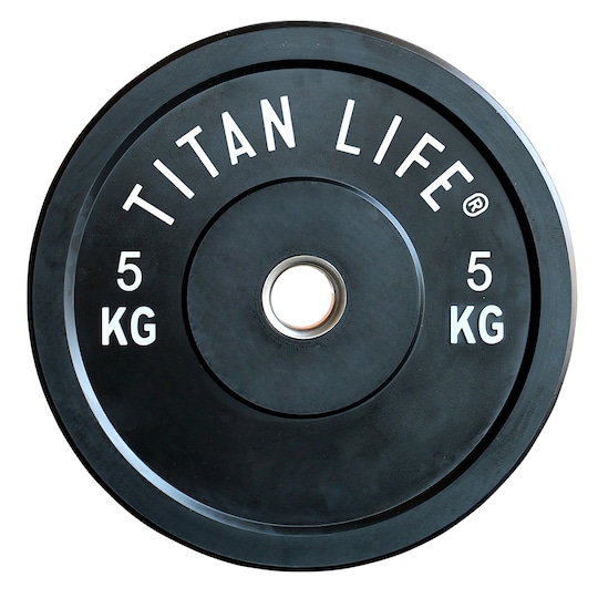 Titan Life PRO Rubber Bumper Plate, Levypainot Bumper 5 kg
