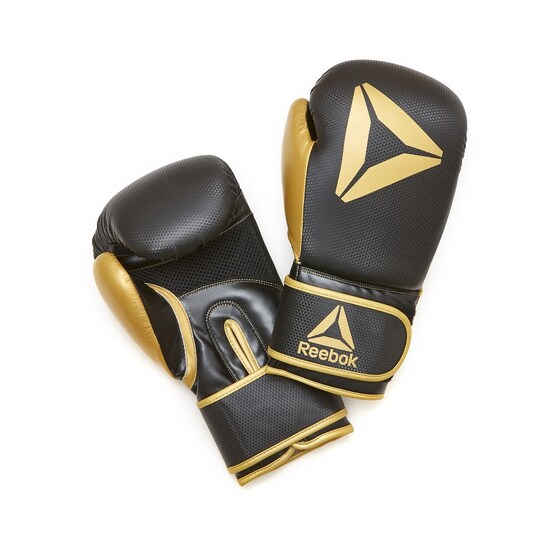 Reebok Retail Boxing Gloves 12OZ, Gold/Black