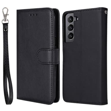 SKALO Samsung S22 Magneettinen kuori/lompakko ""2 in 1"" - - Musta