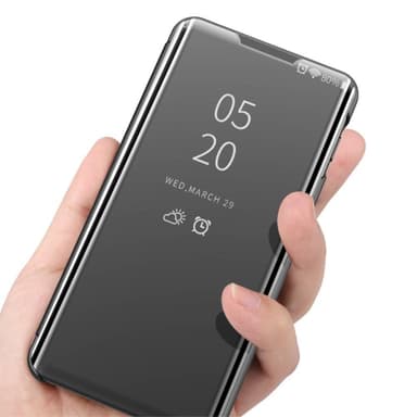 SKALO Samsung S22 Clear View Mirror Lompakko - Sininen