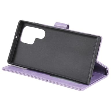 SKALO Samsung S22 Ultra Mandala lompakkokotelo - Violetti