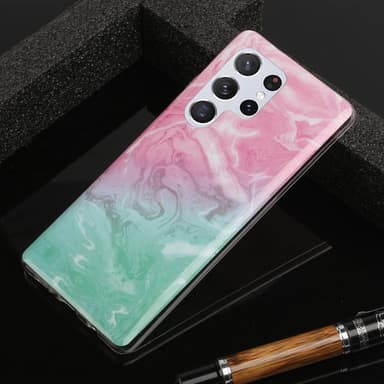 SKALO Samsung S22 Ultra Marmori TPU kuori - #2